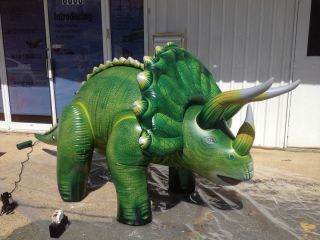 10 Foot Long Inflatable Triceratops Torosaurus XL Animal Dinosaur Toy 