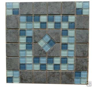 12 x 12 inch Daltile Glass Wall Medallion Ridgeview