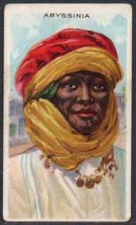 Abyssinia 13X Misc Cigars Types of Nations T113 Card