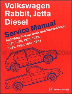 VW Rabbit Jetta Pickup Diesel Shop Manual 1977 1984 1983 1982 1981 