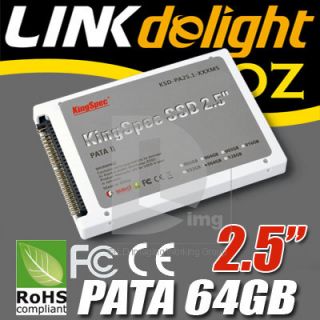 Kingspec 2 5 64GB 4CH PATA BCH IDE 44 PIN MLC SSD Sold State Drive For 