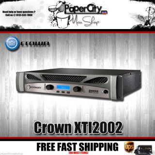 Crown XTi 2002 2 Channel Rack Mount Power Amplifier Free Shipping 