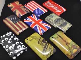 Style Free Screen Protector Flag Skull Hard Case Cover for Apple 