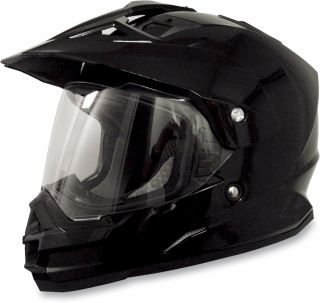 New AFX FX 39 Dual Sport Motorcycle Helmet Black Large