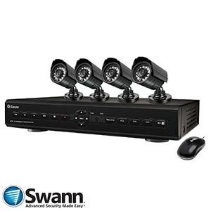 Swann 8 Channel Surveillance Security System with 500GB DVR, 4 Cameras 