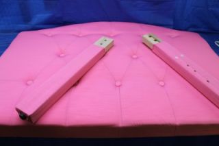 4D Concepts Girls Upholstered Pink Headboard Twin Button Tufted