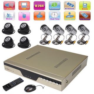 Channel CCTV DVR Security System 4X Sony Indoor Camera 4X COMS 
