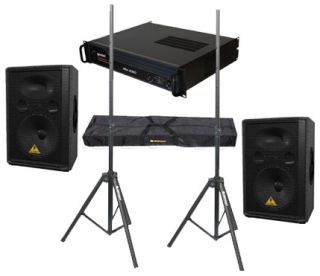 Behringer Pro Audio DJ VP1220 800W 12 Speakers Stands Gemini XGA 