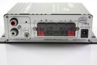 700W 12V Mini Hi Fi Stereo Digital Amplifier  iPod Home Power Audio 