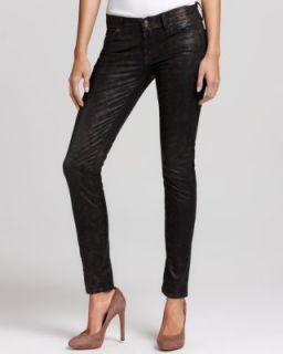 For All Mankind NEW Gold Embossed Printed Low Rise Skinny Jeggings 