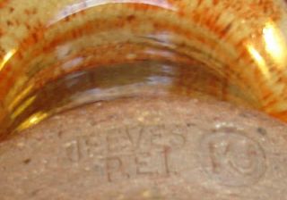 Barry used a potters mark a stamp with the mark Jeeves P.E.I.