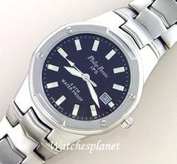 New Philip Persio Men 3ATM Stainless Steel Sports Watch