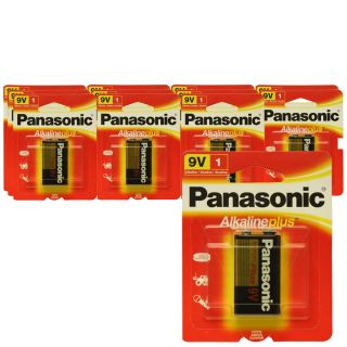 Panasonic Alkaline Plus 9V BATTERY6AM 6PI 1SC Box of New