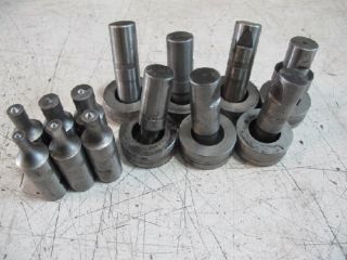   Ironworker Round Punches 7 Dies Lot American Punch w A Whitney