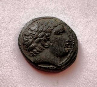 Philip II King of Macedonia AE20MM Apollo Superb Coin