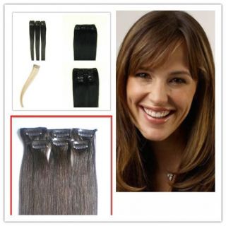  16 Clip in HUAMN Hair Extension 40cm Hot 6 Colors 