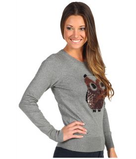 French Connection Lady Owl Sequin Sweater    