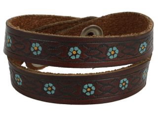 Lucky Brand Brown Embroidered Leather Bracelet   Zappos Free 