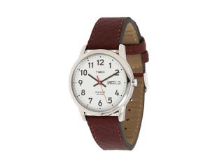 Timex Easy Reader Brown Leather Watch #T20041   Zappos Free 