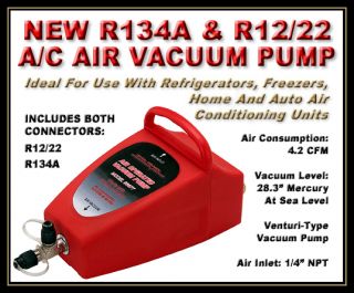 R134a R12 22 Air Conditioning Air Vacuum Pump A C Tools