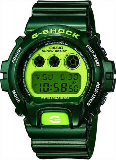   Mens DW6900CC 3 G Shock Metallic Green Digital Sport Watch