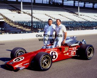 1969 A J Foyt Dad Indy 500 Race Photo Ford V 8 Coyote