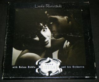 LINDA RONSTADT: ROUND MIDNIGHT 3 Cassette Tape Boxed Set   Elektra 