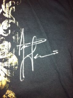 see aaron lewis live in dallas shirt is signed by aaron lewis in 