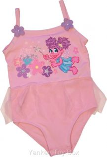 Sesame Street Abby Cadabby Toddler Girls Swimwear New