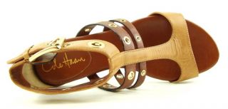 COLE HAAN WHITNEY Brown Woodbury Gladiator Womens Shoes Sandals 7