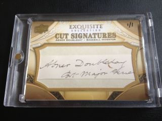   UD Legendary Cuts Exquisite Collection Abner Doubleday 1 1 Auto