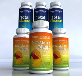 Total African Mango – 3 pots of 60 x 2000mg Capsules (2 per day 
