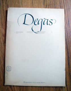 1952 Harry Abrams Degas Beautiful Prints