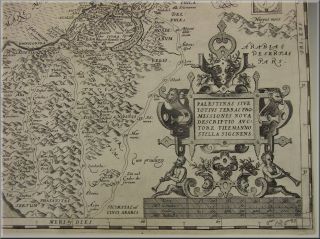 Terra Sancta 1579 Abraham Ortelius Map Of Palestine & Holy Land!