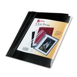 Acco Clear Front Report Covers Prong Fastener 1 2 Cap Black Vinyl 