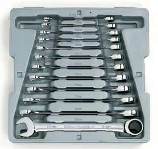 GearWrench 9412 12 Piece Metric Ratchet Wrench Set