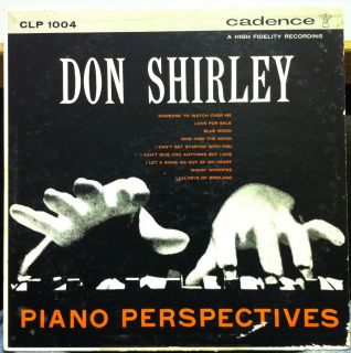 DON SHIRLEY piano perspectives LP VG  CLP 1004 Vinyl 1955 Record