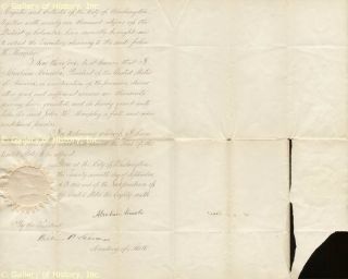 Abraham Lincoln Pardon Signed Co Signed by William H Seward