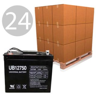 24 12V Scooter Batteries UB12750 for Hoveround Teknique New