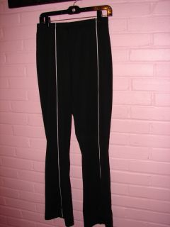 WOMENS NIKE DRI*FIT ACTIVE WEAR PANTS BLACK SIZE MED (8 10) POLYESTER 