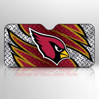 NFL Arizona Cardinals Car Window Sun Shade, Official Licensed Product 