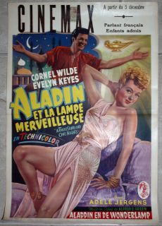   Thousand and One Nights Poster Film RARE Adele Jergens Pin Up