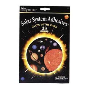 Kids Room Decor Glow in The Dark Solar System Adhesives
