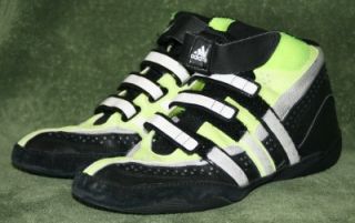 Adidas Extero Mid Ankle Wrestling Shoes Mens 9 Black Green White 