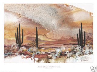 Sunset Point Adin Shade Southwest Desert Scene 33x22