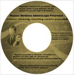 Bypass Windows XP Vista 7 Login Administrator Password w out removing 