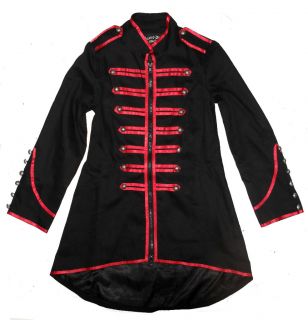   Military Braid Jacket 10 12 14 16 Gothic Frock Coat Adam Ant