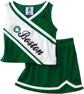 Boston Celtics Adidas 2 PC Cheerleader Dress Tank Skirt Sz 3T