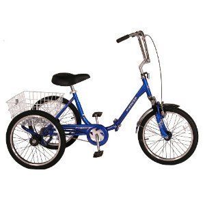 Westport Adult Tricycle   Wide Folding Bike, 3 Wheel Bicycle, Exercise 