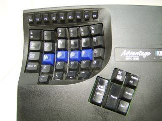 Advantage Kinesis MPC USB Ergo Contoured Computer Keyboard in Working 